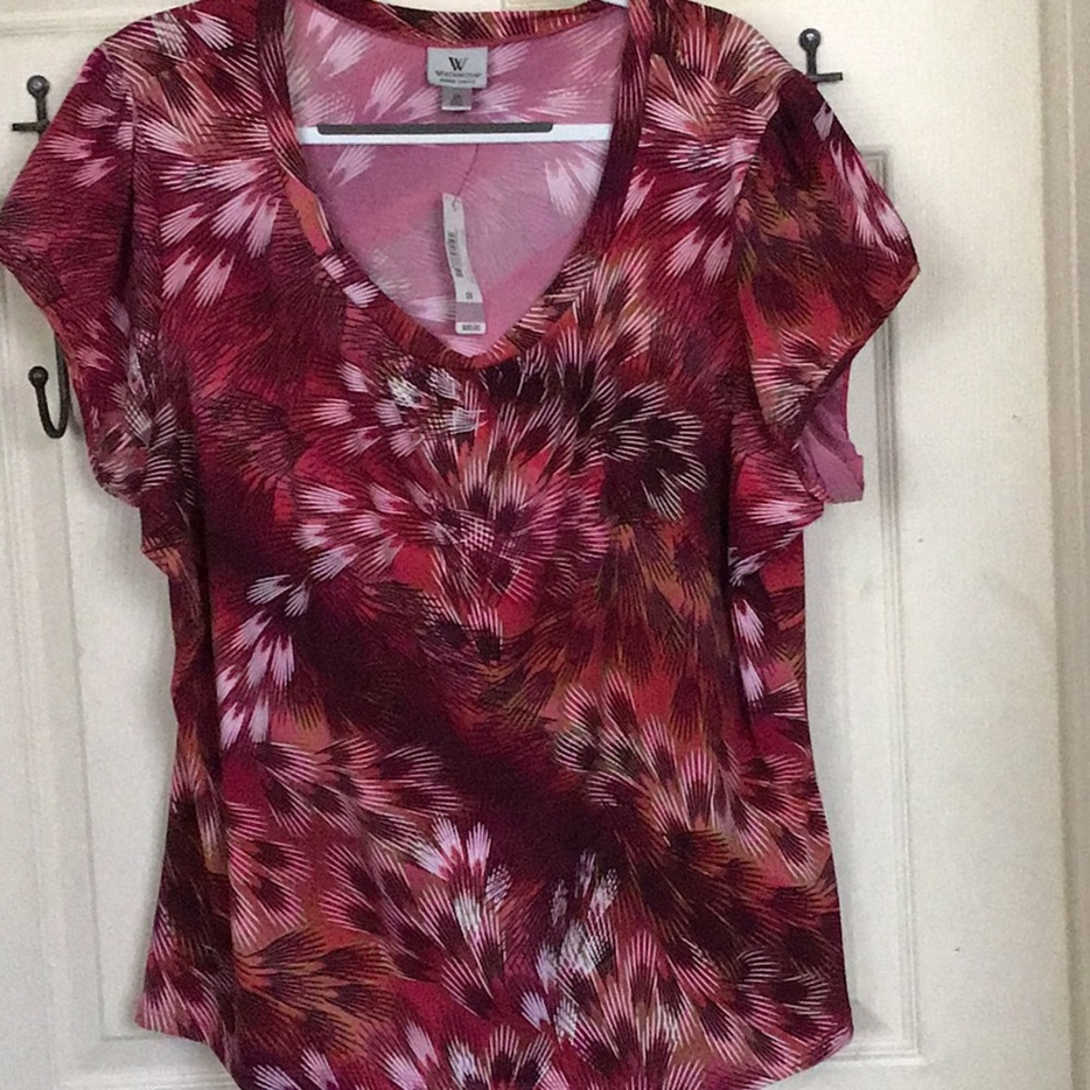 Worthington shirt ,short-sleeved ,beautiful rich color